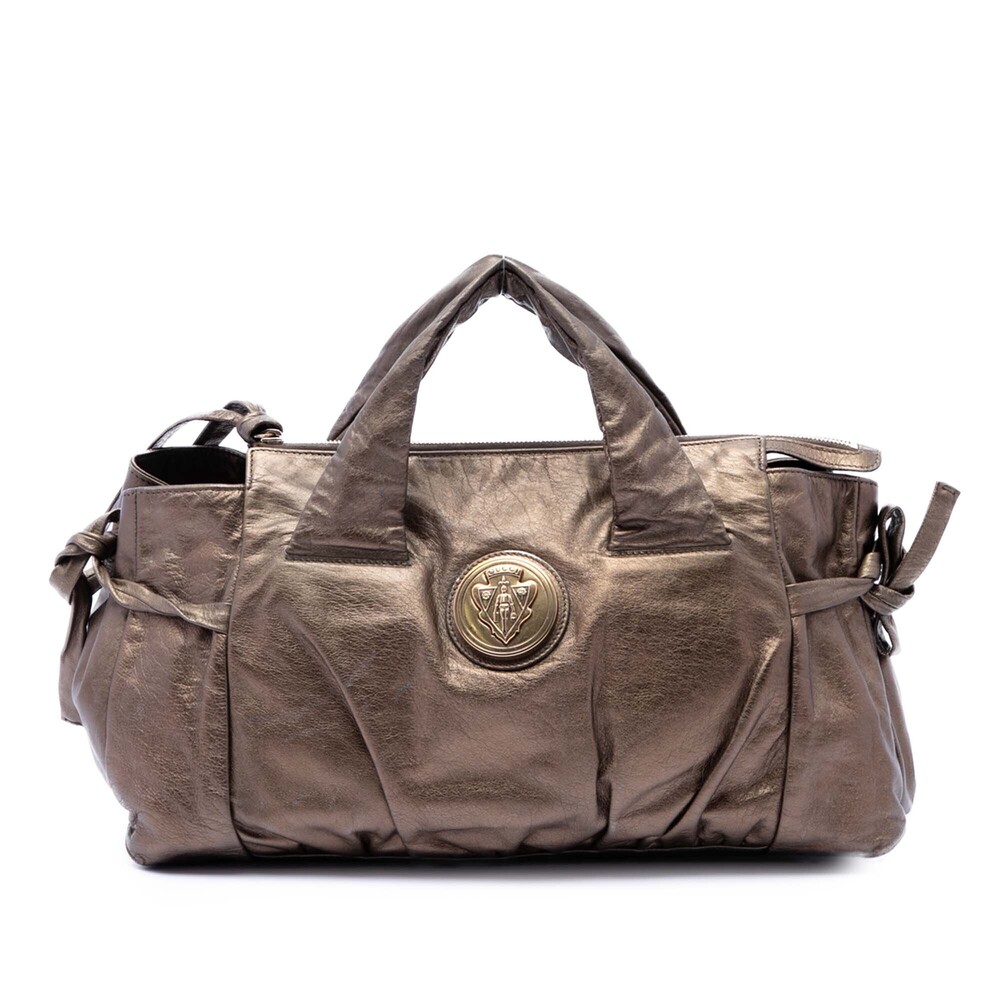 Pre-Loved Gucci Metallic Calfskin Hysteria Handbag